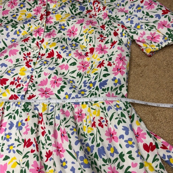 Kate Spade Shoreside Floral Puffy Sleeve Shirtdress, Size Small Made In India - Picture 9 of 12